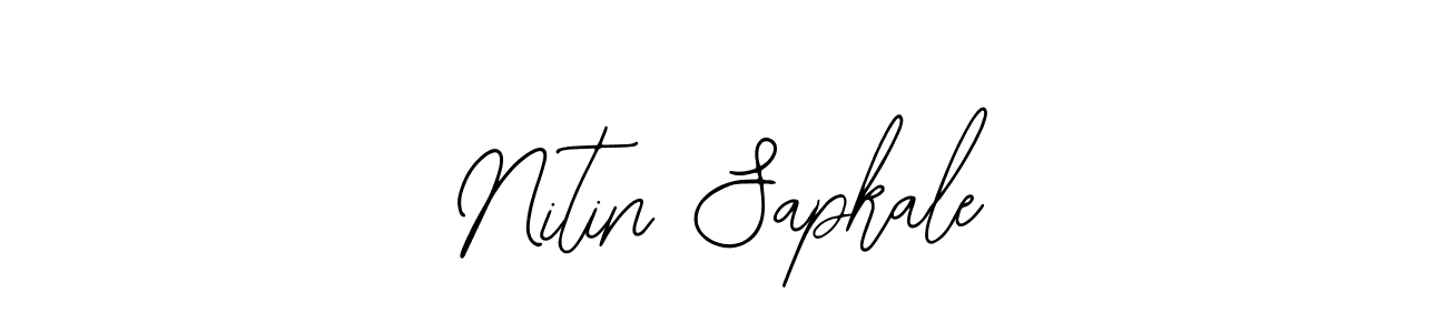 Make a beautiful signature design for name Nitin Sapkale. Use this online signature maker to create a handwritten signature for free. Nitin Sapkale signature style 12 images and pictures png