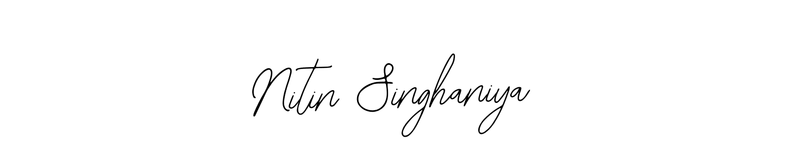 Nitin Singhaniya stylish signature style. Best Handwritten Sign (Bearetta-2O07w) for my name. Handwritten Signature Collection Ideas for my name Nitin Singhaniya. Nitin Singhaniya signature style 12 images and pictures png