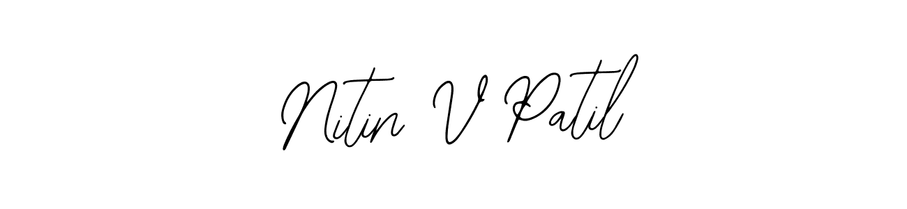 Nitin V Patil stylish signature style. Best Handwritten Sign (Bearetta-2O07w) for my name. Handwritten Signature Collection Ideas for my name Nitin V Patil. Nitin V Patil signature style 12 images and pictures png