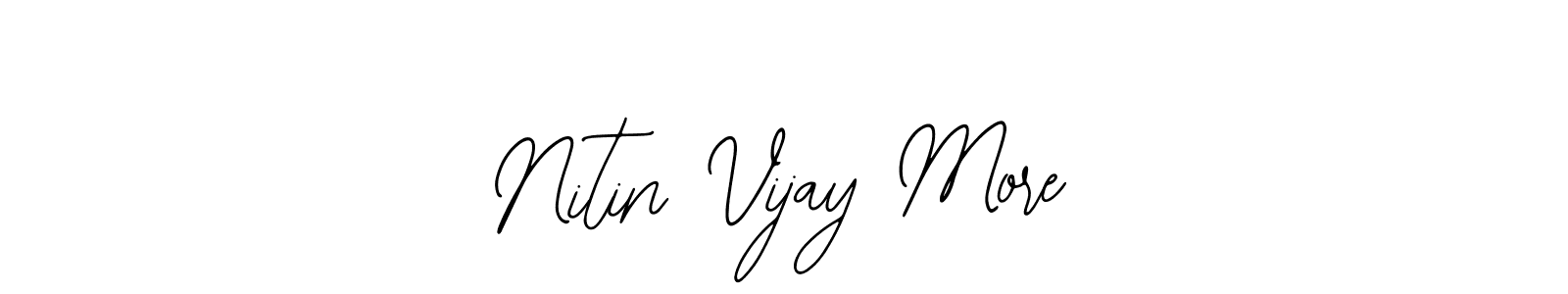 Design your own signature with our free online signature maker. With this signature software, you can create a handwritten (Bearetta-2O07w) signature for name Nitin Vijay More. Nitin Vijay More signature style 12 images and pictures png