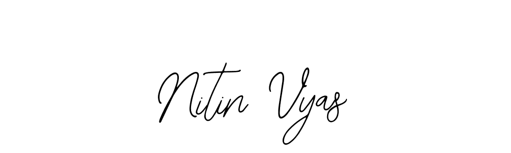 Use a signature maker to create a handwritten signature online. With this signature software, you can design (Bearetta-2O07w) your own signature for name Nitin Vyas. Nitin Vyas signature style 12 images and pictures png