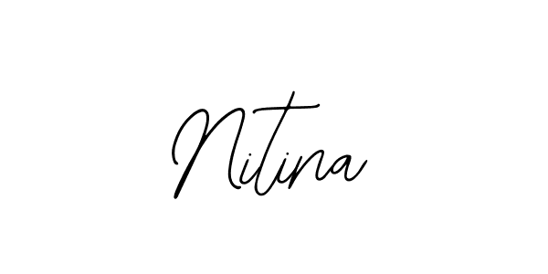 How to make Nitina signature? Bearetta-2O07w is a professional autograph style. Create handwritten signature for Nitina name. Nitina signature style 12 images and pictures png