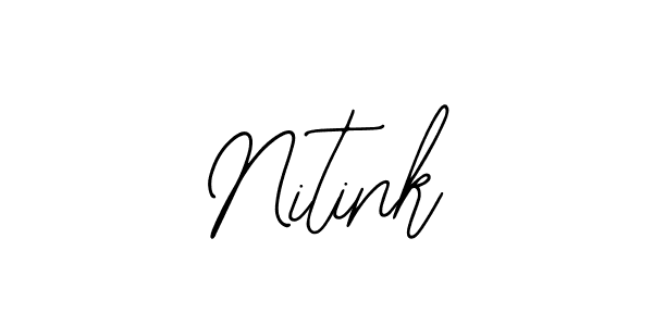 Similarly Bearetta-2O07w is the best handwritten signature design. Signature creator online .You can use it as an online autograph creator for name Nitink. Nitink signature style 12 images and pictures png