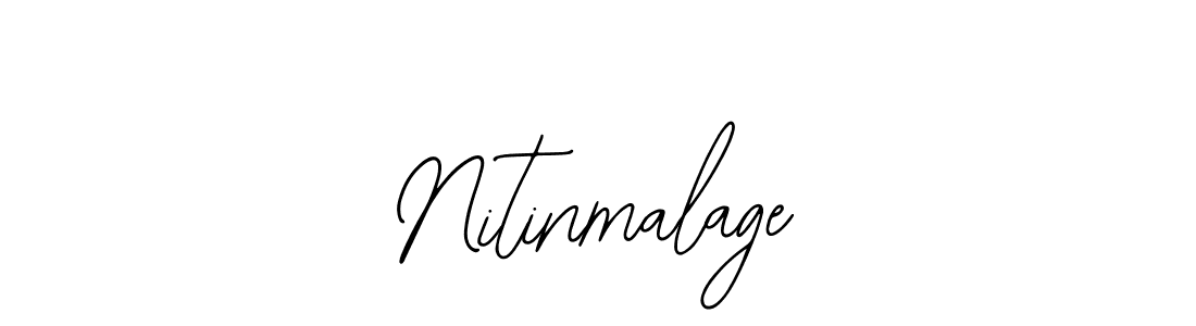 The best way (Bearetta-2O07w) to make a short signature is to pick only two or three words in your name. The name Nitinmalage include a total of six letters. For converting this name. Nitinmalage signature style 12 images and pictures png