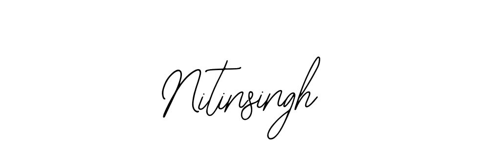 The best way (Bearetta-2O07w) to make a short signature is to pick only two or three words in your name. The name Nitinsingh include a total of six letters. For converting this name. Nitinsingh signature style 12 images and pictures png