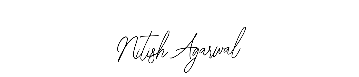 if you are searching for the best signature style for your name Nitish Agarwal. so please give up your signature search. here we have designed multiple signature styles  using Bearetta-2O07w. Nitish Agarwal signature style 12 images and pictures png