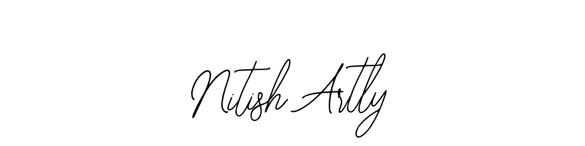 You can use this online signature creator to create a handwritten signature for the name Nitish Artly. This is the best online autograph maker. Nitish Artly signature style 12 images and pictures png