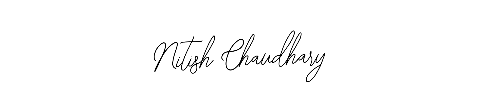 Use a signature maker to create a handwritten signature online. With this signature software, you can design (Bearetta-2O07w) your own signature for name Nitish Chaudhary. Nitish Chaudhary signature style 12 images and pictures png
