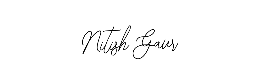 Make a beautiful signature design for name Nitish Gaur. With this signature (Bearetta-2O07w) style, you can create a handwritten signature for free. Nitish Gaur signature style 12 images and pictures png