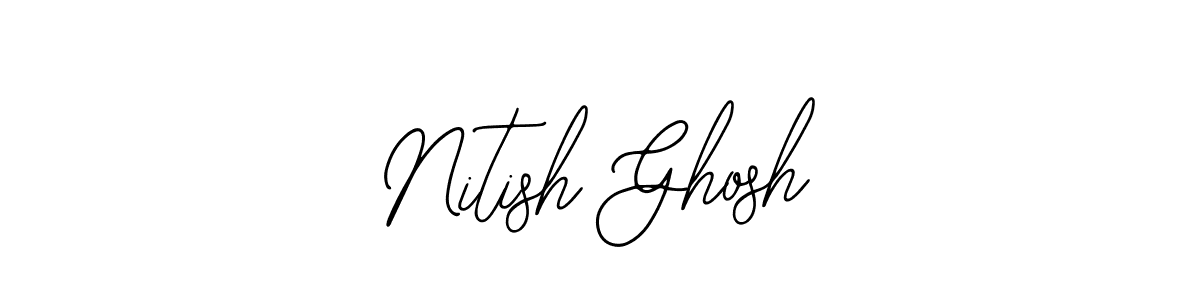 You can use this online signature creator to create a handwritten signature for the name Nitish Ghosh. This is the best online autograph maker. Nitish Ghosh signature style 12 images and pictures png