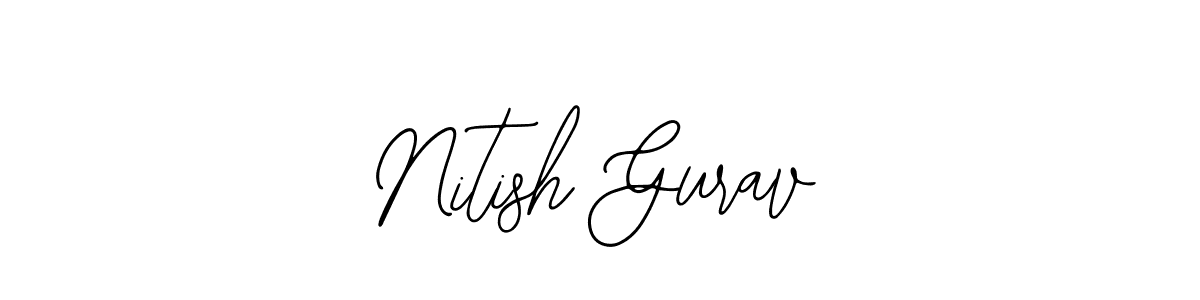 Make a beautiful signature design for name Nitish Gurav. With this signature (Bearetta-2O07w) style, you can create a handwritten signature for free. Nitish Gurav signature style 12 images and pictures png