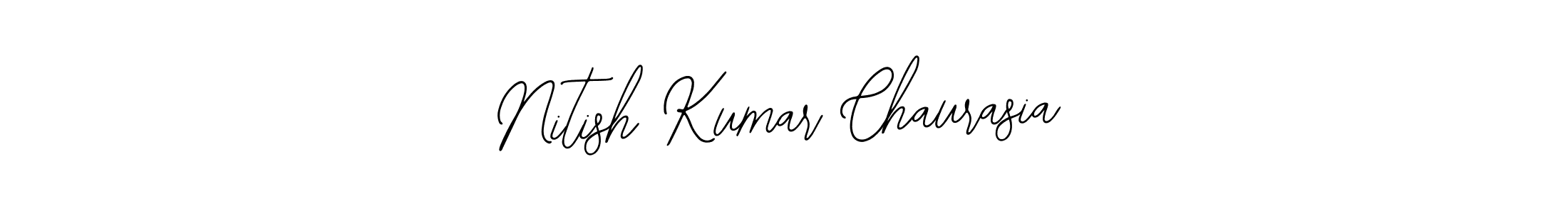 Design your own signature with our free online signature maker. With this signature software, you can create a handwritten (Bearetta-2O07w) signature for name Nitish Kumar Chaurasia. Nitish Kumar Chaurasia signature style 12 images and pictures png