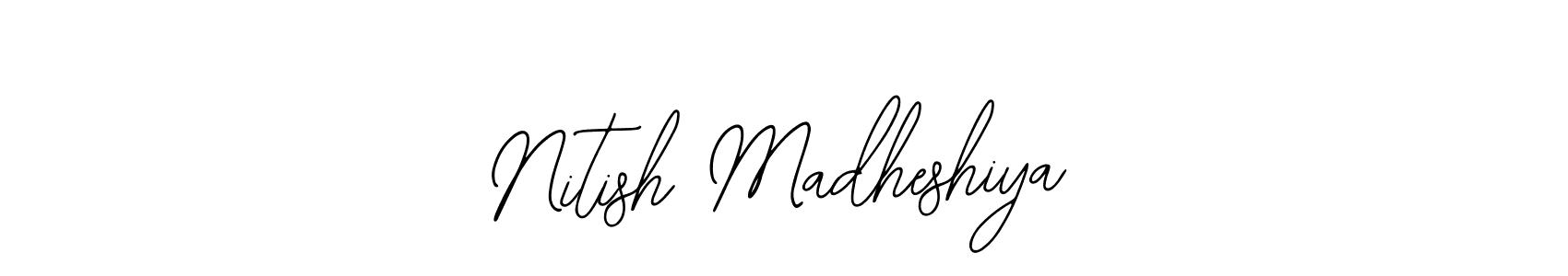 Make a beautiful signature design for name Nitish Madheshiya. Use this online signature maker to create a handwritten signature for free. Nitish Madheshiya signature style 12 images and pictures png