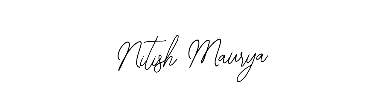 Make a beautiful signature design for name Nitish Maurya. Use this online signature maker to create a handwritten signature for free. Nitish Maurya signature style 12 images and pictures png