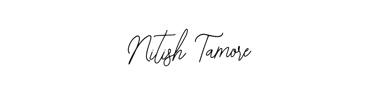 Design your own signature with our free online signature maker. With this signature software, you can create a handwritten (Bearetta-2O07w) signature for name Nitish Tamore. Nitish Tamore signature style 12 images and pictures png