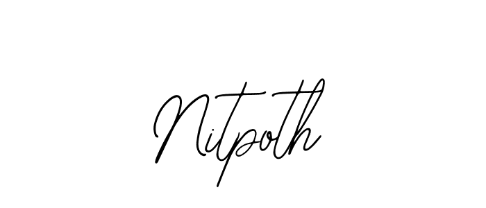 Create a beautiful signature design for name Nitpoth. With this signature (Bearetta-2O07w) fonts, you can make a handwritten signature for free. Nitpoth signature style 12 images and pictures png