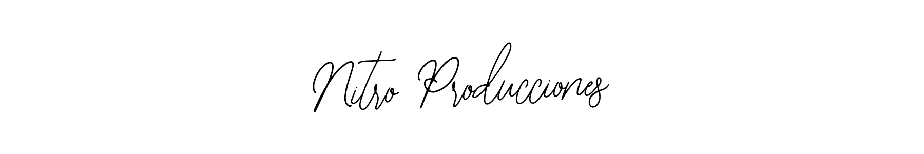Make a beautiful signature design for name Nitro Producciones. Use this online signature maker to create a handwritten signature for free. Nitro Producciones signature style 12 images and pictures png