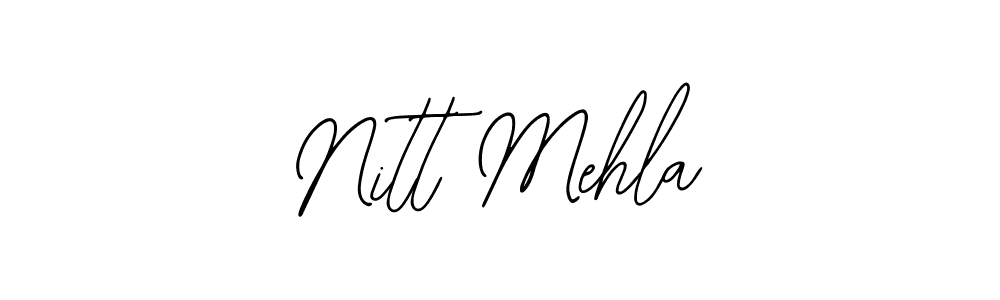Also You can easily find your signature by using the search form. We will create Nitt Mehla name handwritten signature images for you free of cost using Bearetta-2O07w sign style. Nitt Mehla signature style 12 images and pictures png