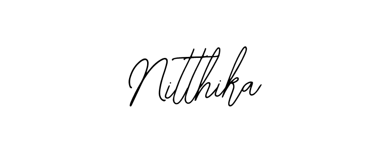 Also You can easily find your signature by using the search form. We will create Nitthika name handwritten signature images for you free of cost using Bearetta-2O07w sign style. Nitthika signature style 12 images and pictures png