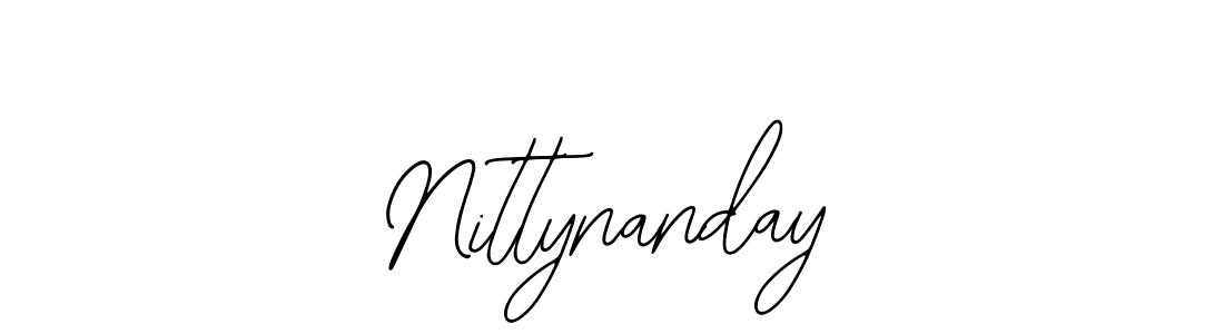 if you are searching for the best signature style for your name Nittynanday. so please give up your signature search. here we have designed multiple signature styles  using Bearetta-2O07w. Nittynanday signature style 12 images and pictures png