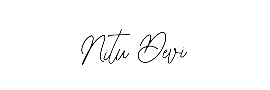 Bearetta-2O07w is a professional signature style that is perfect for those who want to add a touch of class to their signature. It is also a great choice for those who want to make their signature more unique. Get Nitu Devi name to fancy signature for free. Nitu Devi signature style 12 images and pictures png
