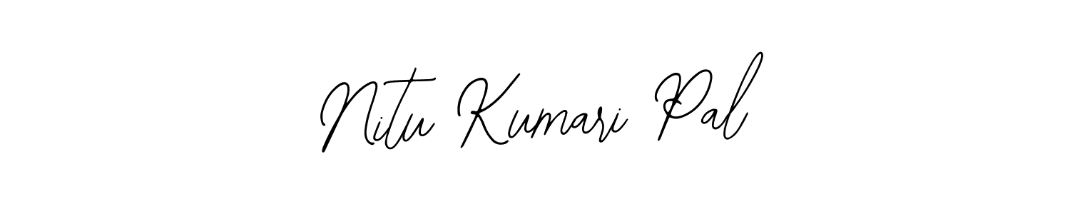 You should practise on your own different ways (Bearetta-2O07w) to write your name (Nitu Kumari Pal) in signature. don't let someone else do it for you. Nitu Kumari Pal signature style 12 images and pictures png