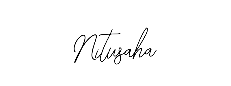 Nitusaha stylish signature style. Best Handwritten Sign (Bearetta-2O07w) for my name. Handwritten Signature Collection Ideas for my name Nitusaha. Nitusaha signature style 12 images and pictures png