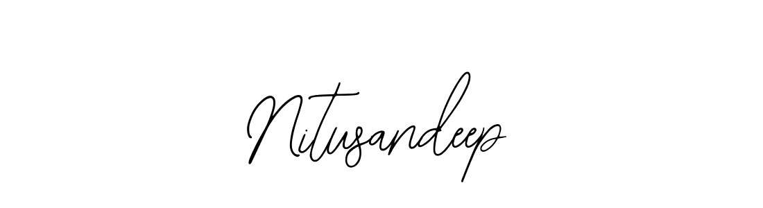 Create a beautiful signature design for name Nitusandeep. With this signature (Bearetta-2O07w) fonts, you can make a handwritten signature for free. Nitusandeep signature style 12 images and pictures png