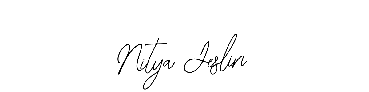 Make a beautiful signature design for name Nitya Jeslin. Use this online signature maker to create a handwritten signature for free. Nitya Jeslin signature style 12 images and pictures png