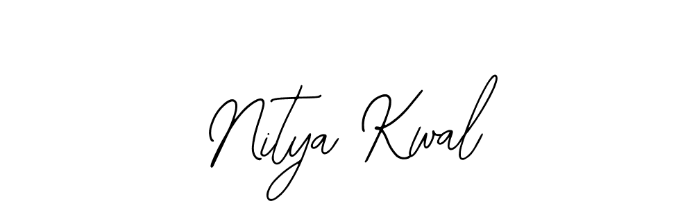 Bearetta-2O07w is a professional signature style that is perfect for those who want to add a touch of class to their signature. It is also a great choice for those who want to make their signature more unique. Get Nitya Kwal name to fancy signature for free. Nitya Kwal signature style 12 images and pictures png