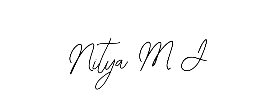 Once you've used our free online signature maker to create your best signature Bearetta-2O07w style, it's time to enjoy all of the benefits that Nitya M J name signing documents. Nitya M J signature style 12 images and pictures png