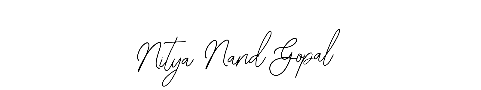 You should practise on your own different ways (Bearetta-2O07w) to write your name (Nitya Nand Gopal) in signature. don't let someone else do it for you. Nitya Nand Gopal signature style 12 images and pictures png