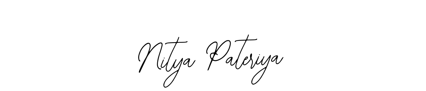 Design your own signature with our free online signature maker. With this signature software, you can create a handwritten (Bearetta-2O07w) signature for name Nitya Pateriya. Nitya Pateriya signature style 12 images and pictures png