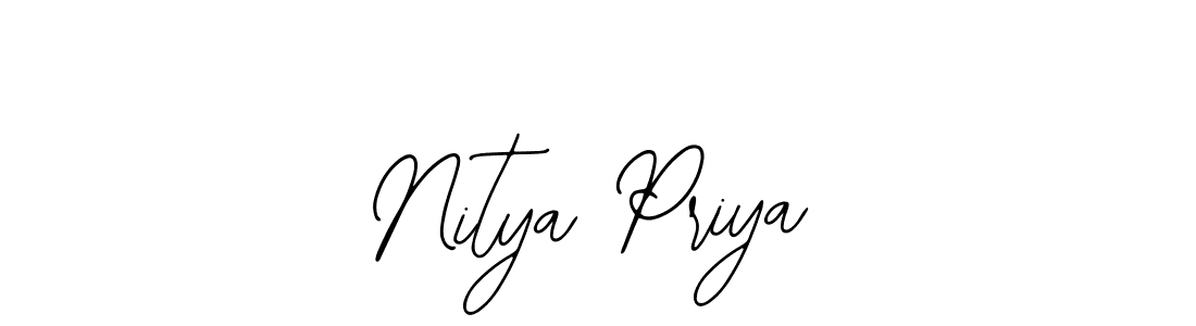 Also You can easily find your signature by using the search form. We will create Nitya Priya name handwritten signature images for you free of cost using Bearetta-2O07w sign style. Nitya Priya signature style 12 images and pictures png