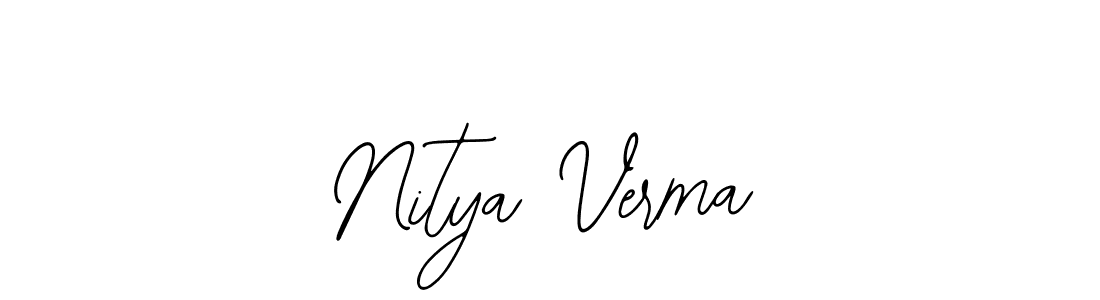 Use a signature maker to create a handwritten signature online. With this signature software, you can design (Bearetta-2O07w) your own signature for name Nitya Verma. Nitya Verma signature style 12 images and pictures png