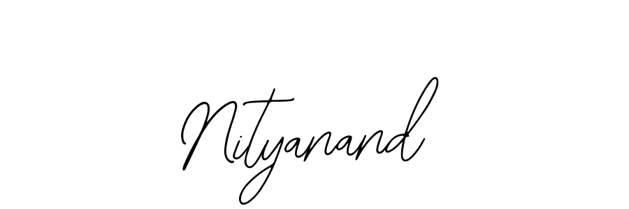 How to make Nityanand name signature. Use Bearetta-2O07w style for creating short signs online. This is the latest handwritten sign. Nityanand signature style 12 images and pictures png