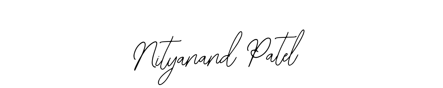 Also You can easily find your signature by using the search form. We will create Nityanand Patel name handwritten signature images for you free of cost using Bearetta-2O07w sign style. Nityanand Patel signature style 12 images and pictures png