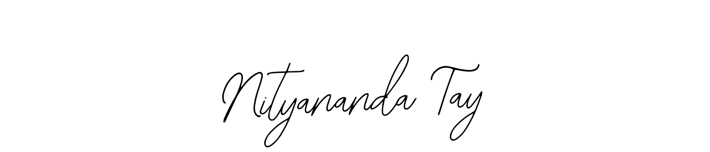 Bearetta-2O07w is a professional signature style that is perfect for those who want to add a touch of class to their signature. It is also a great choice for those who want to make their signature more unique. Get Nityananda Tay name to fancy signature for free. Nityananda Tay signature style 12 images and pictures png