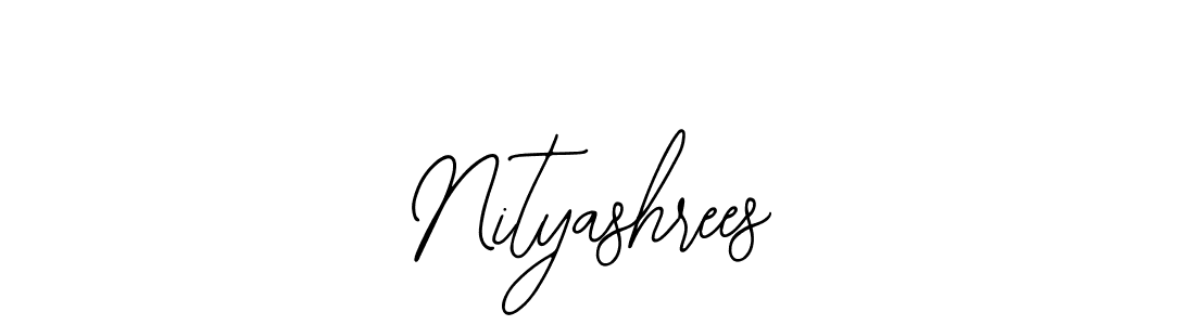 Use a signature maker to create a handwritten signature online. With this signature software, you can design (Bearetta-2O07w) your own signature for name Nityashrees. Nityashrees signature style 12 images and pictures png