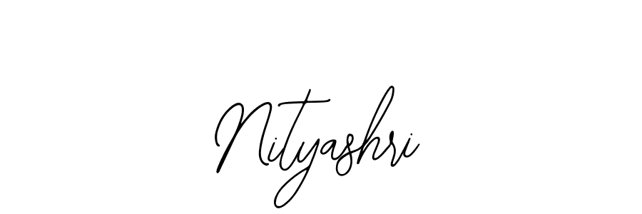 How to make Nityashri name signature. Use Bearetta-2O07w style for creating short signs online. This is the latest handwritten sign. Nityashri signature style 12 images and pictures png