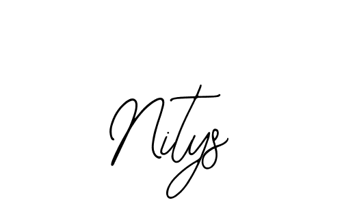 How to make Nitys signature? Bearetta-2O07w is a professional autograph style. Create handwritten signature for Nitys name. Nitys signature style 12 images and pictures png