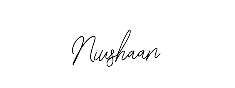 Create a beautiful signature design for name Niushaan. With this signature (Bearetta-2O07w) fonts, you can make a handwritten signature for free. Niushaan signature style 12 images and pictures png