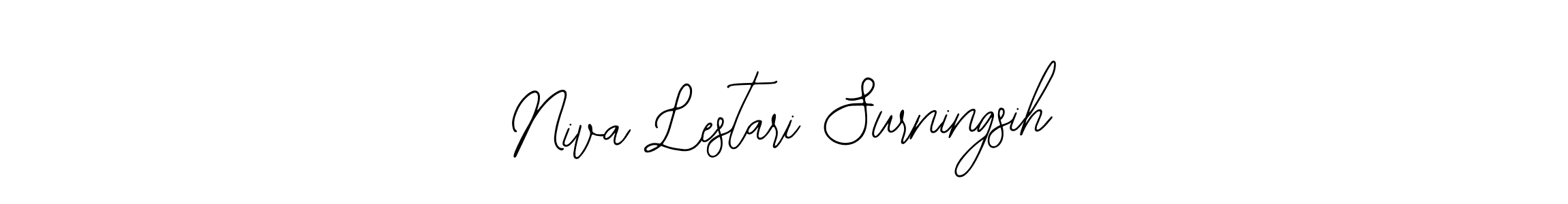 Bearetta-2O07w is a professional signature style that is perfect for those who want to add a touch of class to their signature. It is also a great choice for those who want to make their signature more unique. Get Niva Lestari Surningsih name to fancy signature for free. Niva Lestari Surningsih signature style 12 images and pictures png