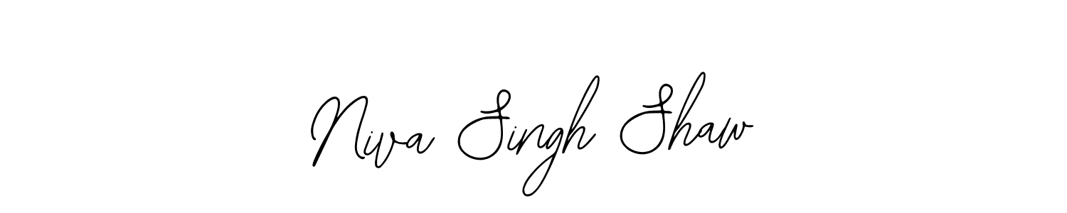 Also You can easily find your signature by using the search form. We will create Niva Singh Shaw name handwritten signature images for you free of cost using Bearetta-2O07w sign style. Niva Singh Shaw signature style 12 images and pictures png