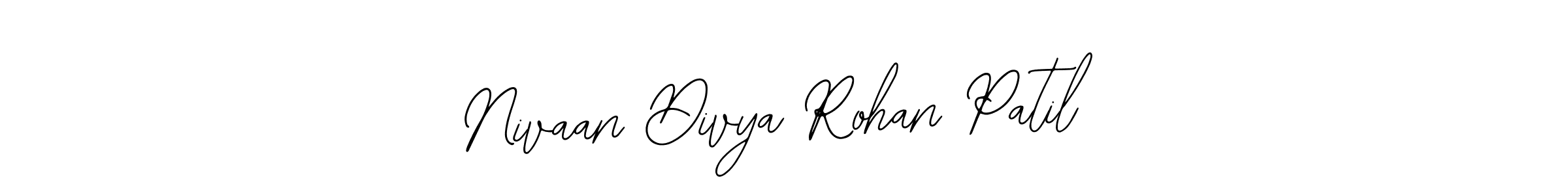 Best and Professional Signature Style for Nivaan Divya Rohan Patil. Bearetta-2O07w Best Signature Style Collection. Nivaan Divya Rohan Patil signature style 12 images and pictures png