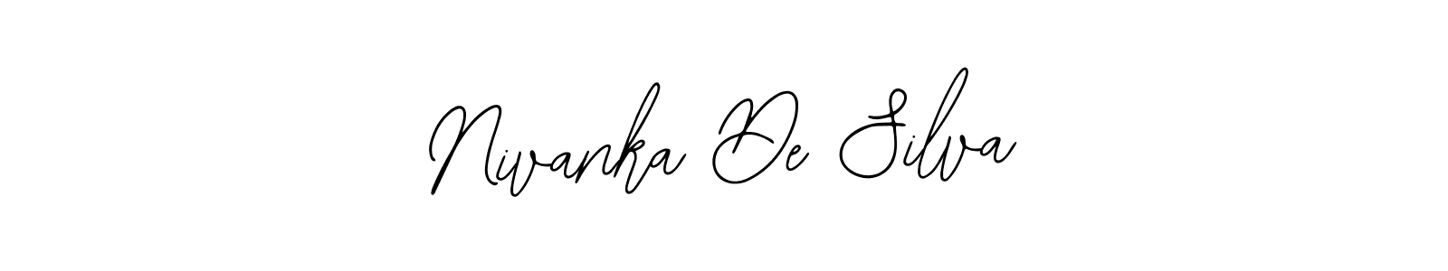 Use a signature maker to create a handwritten signature online. With this signature software, you can design (Bearetta-2O07w) your own signature for name Nivanka De Silva. Nivanka De Silva signature style 12 images and pictures png