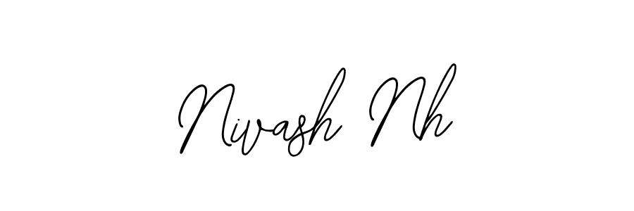 Use a signature maker to create a handwritten signature online. With this signature software, you can design (Bearetta-2O07w) your own signature for name Nivash Nh. Nivash Nh signature style 12 images and pictures png