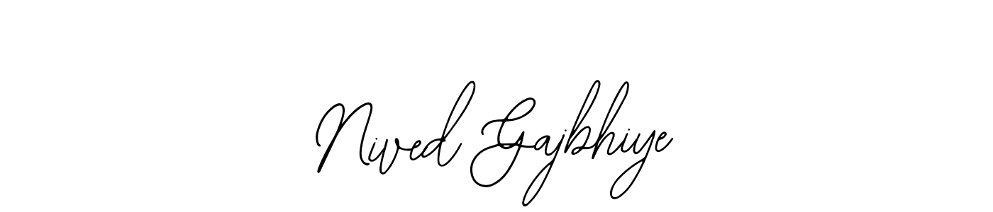 Also we have Nived Gajbhiye name is the best signature style. Create professional handwritten signature collection using Bearetta-2O07w autograph style. Nived Gajbhiye signature style 12 images and pictures png