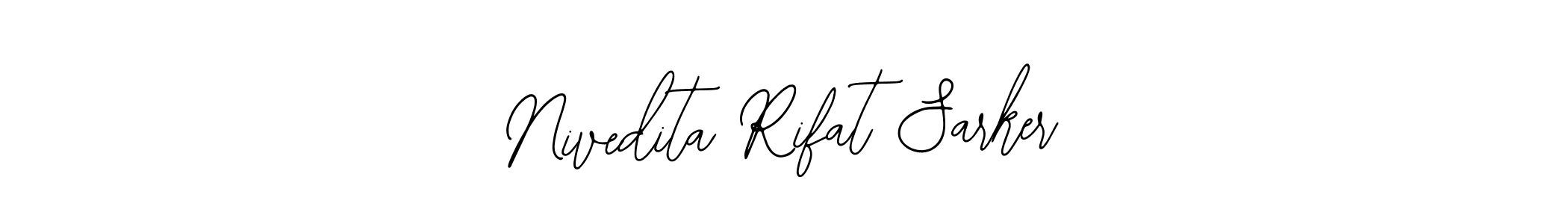 Design your own signature with our free online signature maker. With this signature software, you can create a handwritten (Bearetta-2O07w) signature for name Nivedita Rifat Sarker. Nivedita Rifat Sarker signature style 12 images and pictures png
