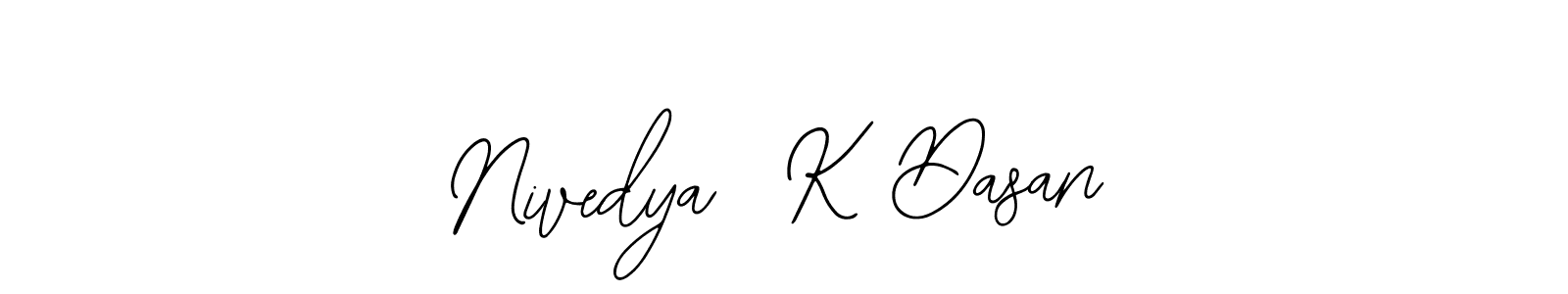 How to make Nivedya  K Dasan signature? Bearetta-2O07w is a professional autograph style. Create handwritten signature for Nivedya  K Dasan name. Nivedya  K Dasan signature style 12 images and pictures png